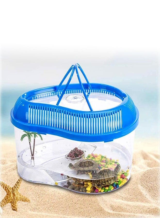 Jainsons Turtle House Reptile Carrier with Cover and Handle (Colour May Vary, Small) - Image 1